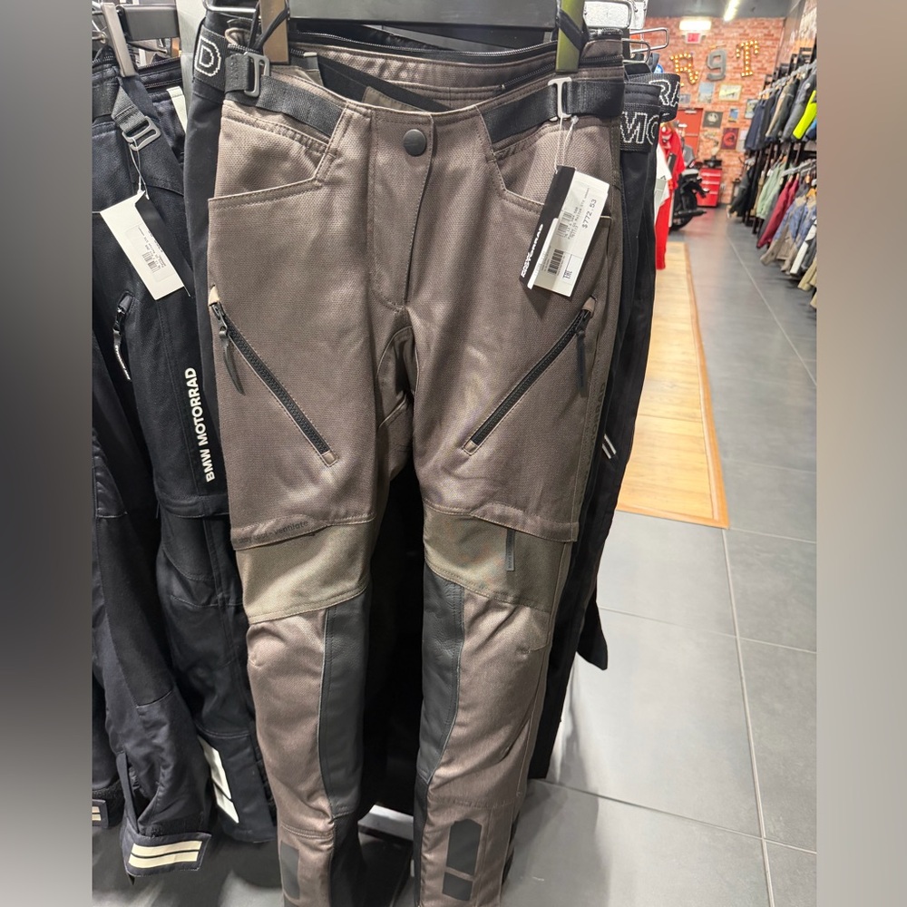 Gray and Black Biker Pants with Zippered Pockets and Internal pants included